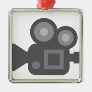 Adorno Metálico Twitter Emoji - Camera film making
