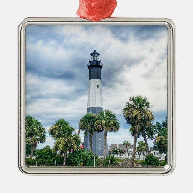 Adorno Metálico Tybee Lighthouse Collectible Ornament (Frente)