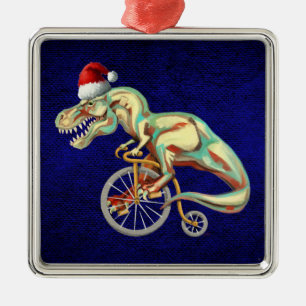 Adorno Metálico Tyrannosaurus Rex Santa