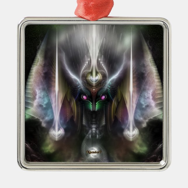 Adorno Metálico Tyrinan El Dios Horikin De La Guerra (Frente)