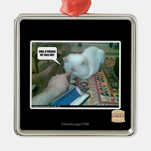 Adorno Metálico ¡U empujó mi cara hacia adentro! (Frente)