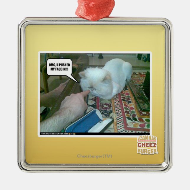 Adorno Metálico ¡U empujó mi cara hacia adentro! (Frente)