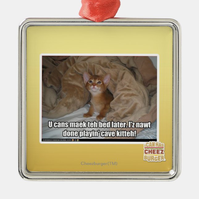 Adorno Metálico U puede maek la cama más adelante (Frente)