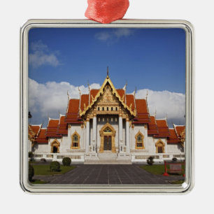 Adorno Metálico Ubosot Hall o Bot, Wat Benchamabophit, Bangkok,