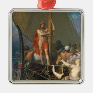 Adorno Metálico Ulises y las sirenas