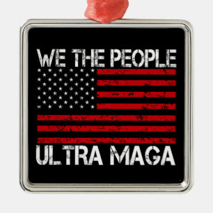Adorno Metálico Ultra Maga Pro Trump 2024 Divertido Republicano