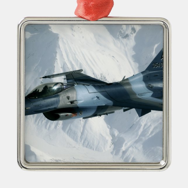 Adorno Metálico Un agresor F-16 (Frente)
