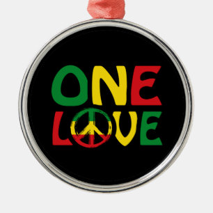 Adorno Metálico Un amor, diseño de reggae
