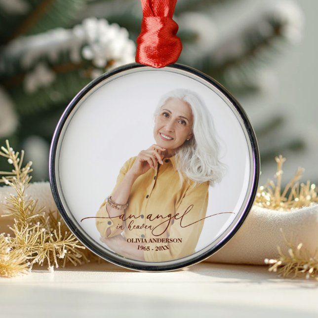 Adorno Metálico Un ángel en el cielo | Foto en memoria de Relieve  (Subido por el creador)