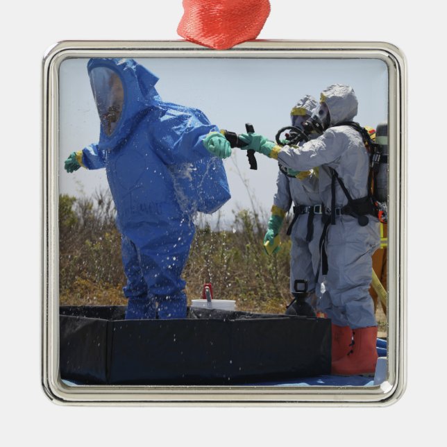 Adorno Metálico Un aviador en una bañera (Frente)