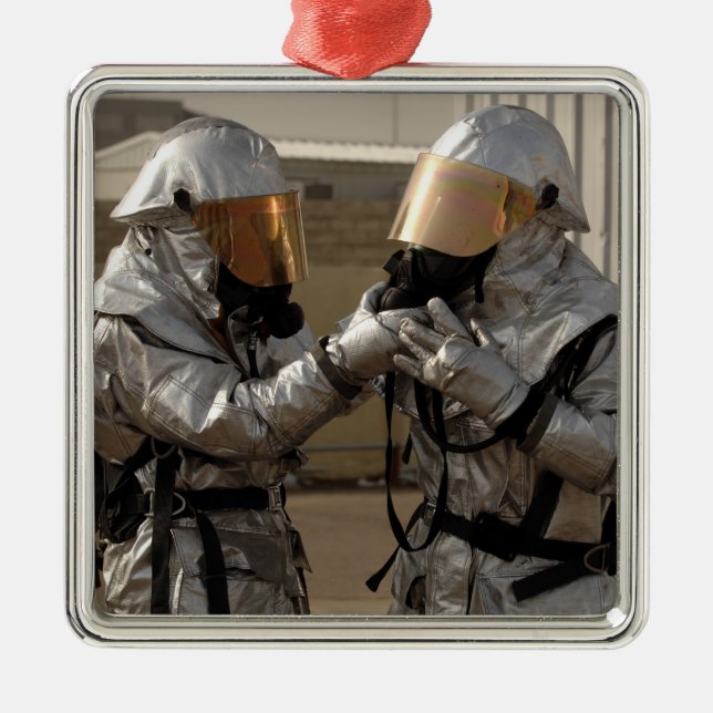 Adorno Metálico Un bombero iraquí (Frente)