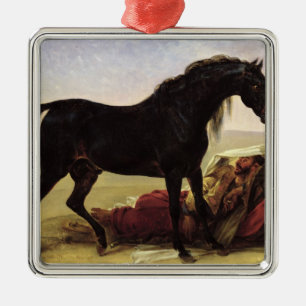 Adorno Metálico Un caballo árabe