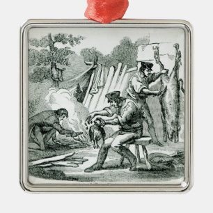Adorno Metálico Un campo de cocina, 1856