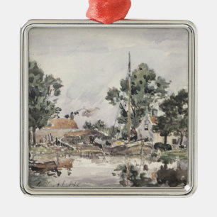 Adorno Metálico Un canal en La Haya, 1868