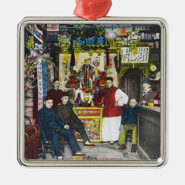 Adorno Metálico Un Chinatown SceneHanford, CA (Frente)
