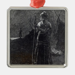 Adorno Metálico Un colono de Red River, 1878