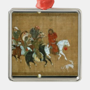 Adorno Metálico Un convoy de Mongols, chinos, siglo XIV