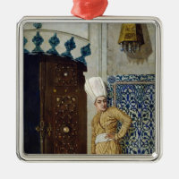 Un eunuco antes de la puerta del harem