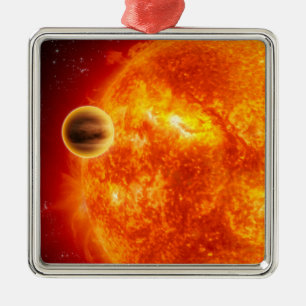 Adorno Metálico Un exoplanet gas-gigante