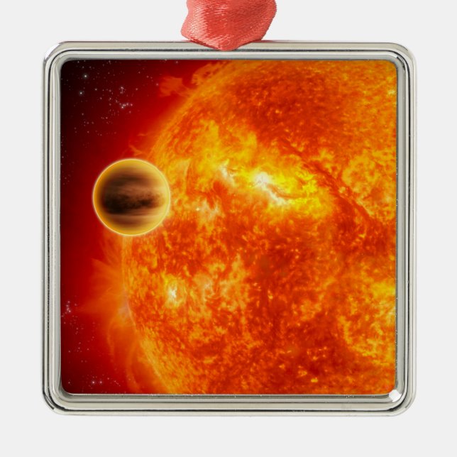Adorno Metálico Un exoplaneta gigante del gas (Frente)