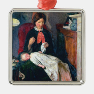 Adorno Metálico Un hogar inglés de 1854-5