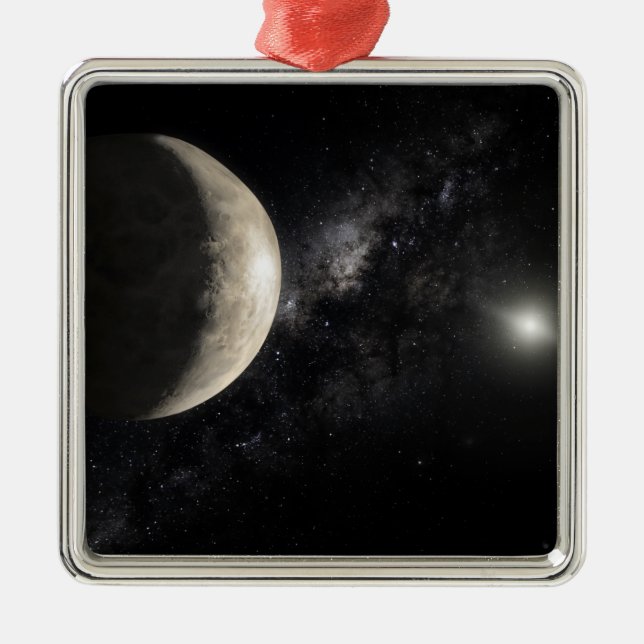 Adorno Metálico Un ilustracion de Makemake (Frente)