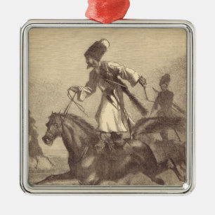 Adorno Metálico Un jinete del Cossack