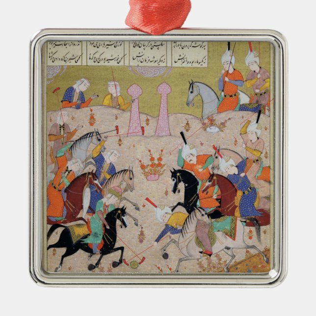 Adorno Metálico Un juego del polo (Frente)