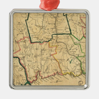 Adorno Metálico Un mapa correcto de Connecticut