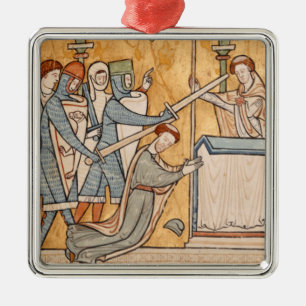 Adorno Metálico Un Martirio Temprano de St. Thomas Becket en el Ar