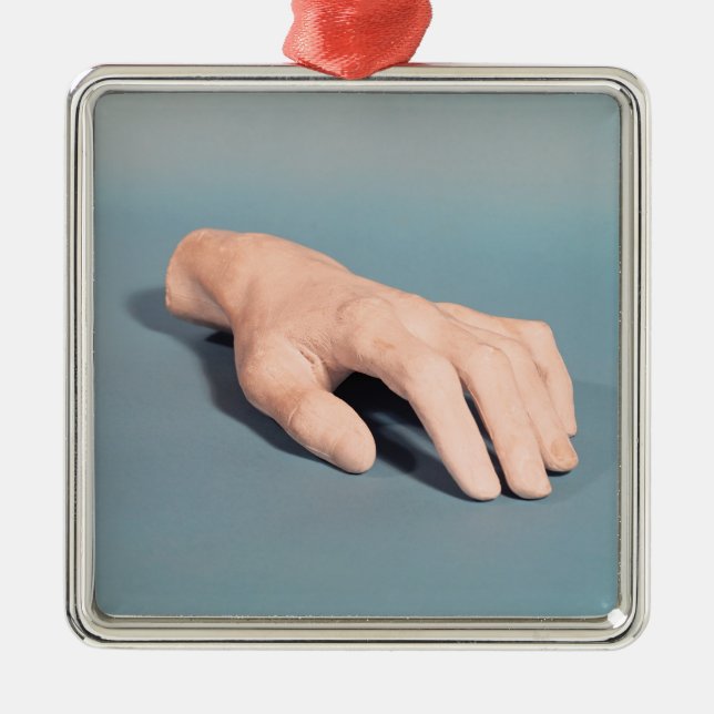 Adorno Metálico Un molde de la mano de Federico Chopin (Frente)