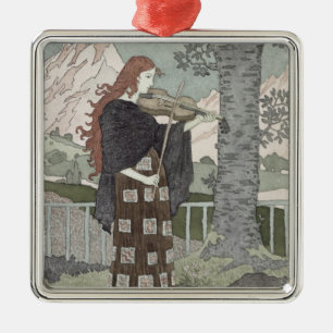 Adorno Metálico Un músico