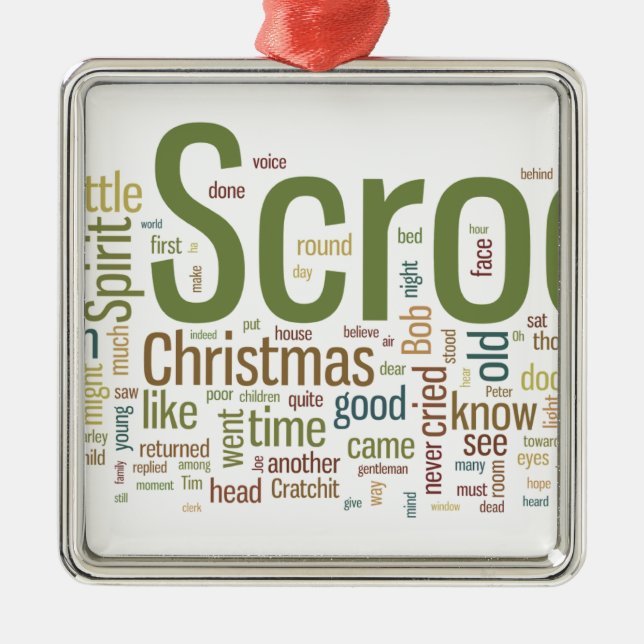 Adorno Metálico Un Navidad Carol (Frente)