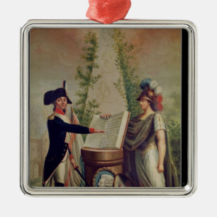 Adorno Metálico Un oficial del Guardia Nacional que jura un