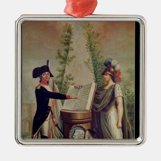 Adorno Metálico Un oficial del Guardia Nacional que jura un (Frente)