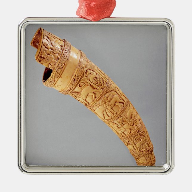 Adorno Metálico Un olifante, del tesoro de San Sernín (Frente)