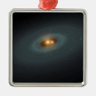 Adorno Metálico Un par apretado de estrellas y de un disco