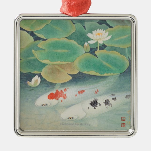 Adorno Metálico Un par debajo de Lotus (Frente)