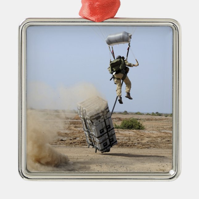 Adorno Metálico Un pararescueman cae a la zona (Frente)