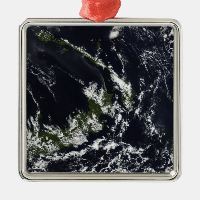 Adorno Metálico Un penacho volcánico de la caldera de Rabaul (Frente)