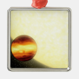Adorno Metálico Un planeta gas-gigante que está en órbita muy