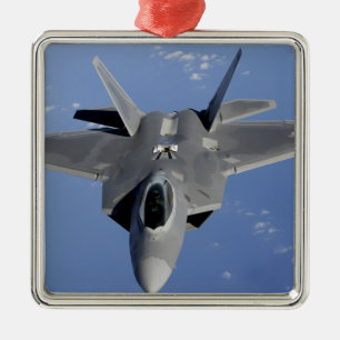 Adorno Metálico Un Raptor F-22 se mueve a la posición para recibir