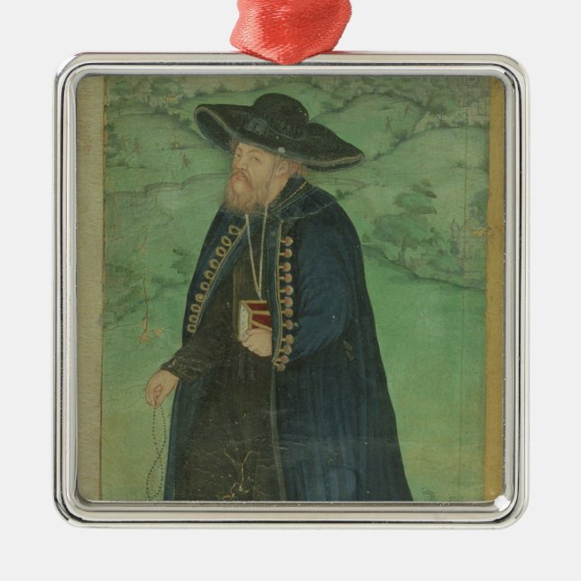 Adorno Metálico Un sacerdote de la jesuita, inscrito en persa: (Frente)