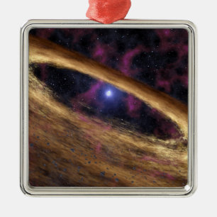 Adorno Metálico Un tipo de estrella muerta llamó un pulsar