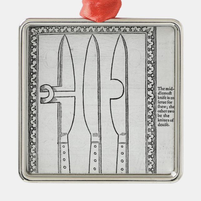 Adorno Metálico Un truco del cuchillo (Frente)