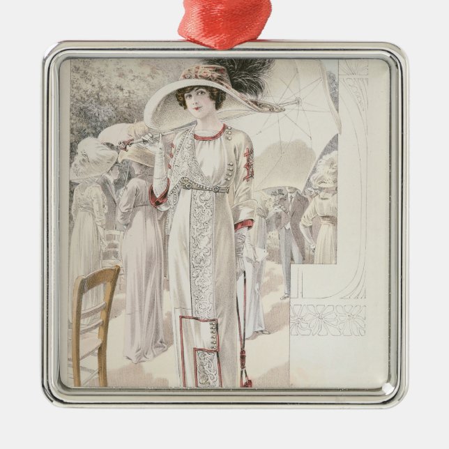 Adorno Metálico Un vestido de la ciudad, de los 'modos de París de (Frente)