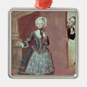 Adorno Metálico Una actriz en el papel de Rosine