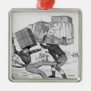 Adorno Metálico Una caja de navidad, 1836