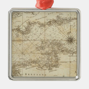 Adorno Metálico Una carta del canal británico