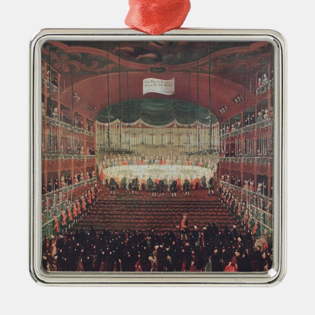 Adorno Metálico Una comida en el teatro de San Benedetto (Frente)